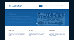 Desktop Screenshot of ktexcavation.com