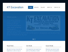 Tablet Screenshot of ktexcavation.com